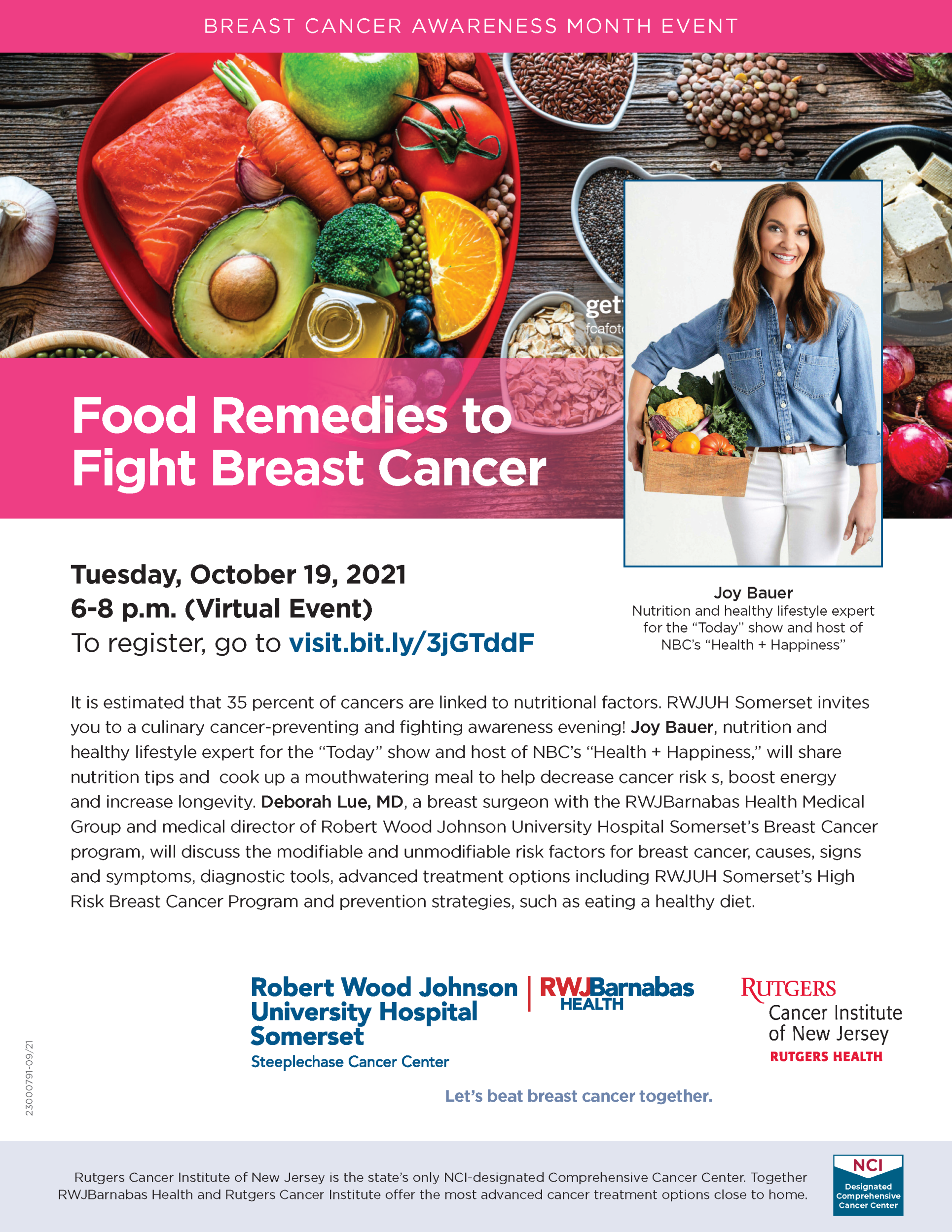 23000791 SOMERSET Breast Cancer Awareness Month Event with Joy Bauer Flyer_v1