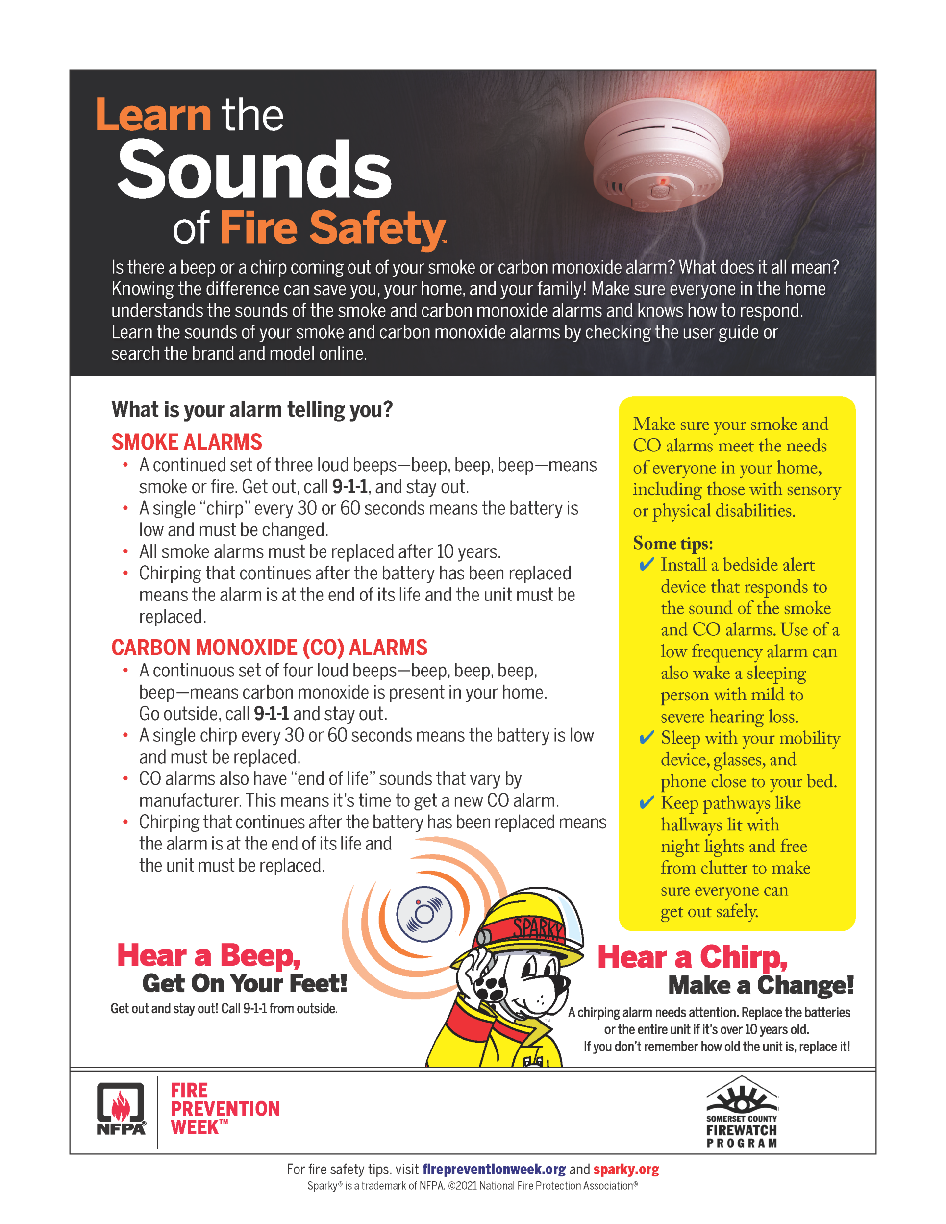 Learn The Sounds Of Fire Safety 2021