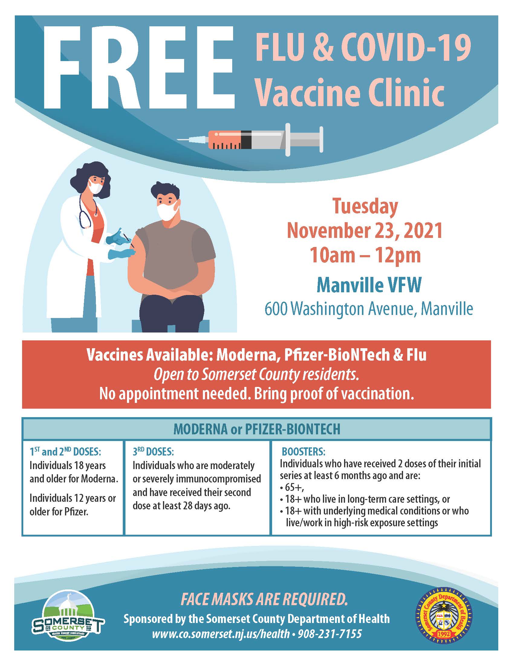 SCDOH Flu+COVID Vaccine Clinic_Manville