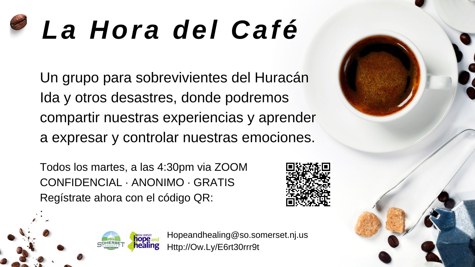 FB La Hora del cafe QR