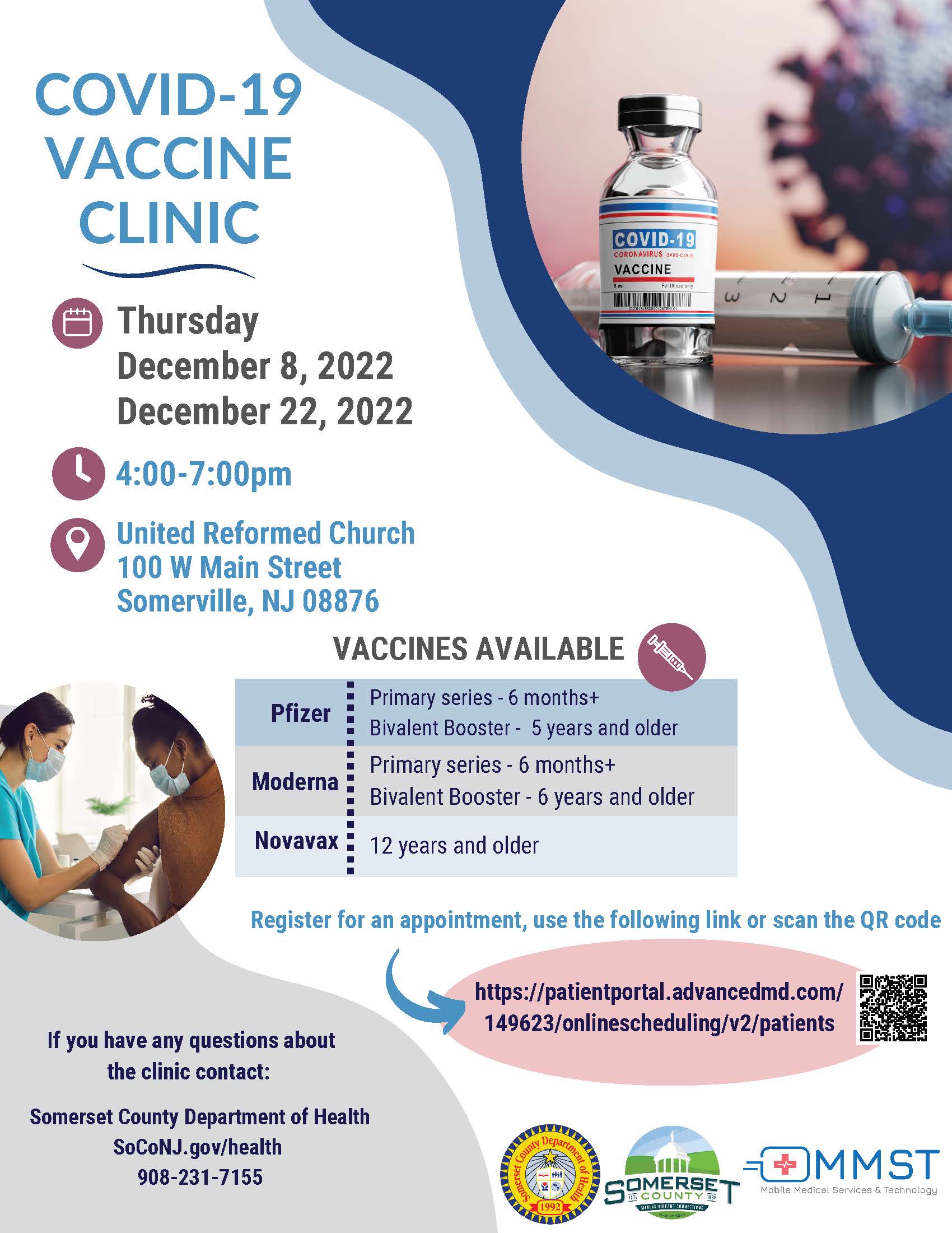 United Reformed Church December - MMST COVID-19 Vaccine Clinics