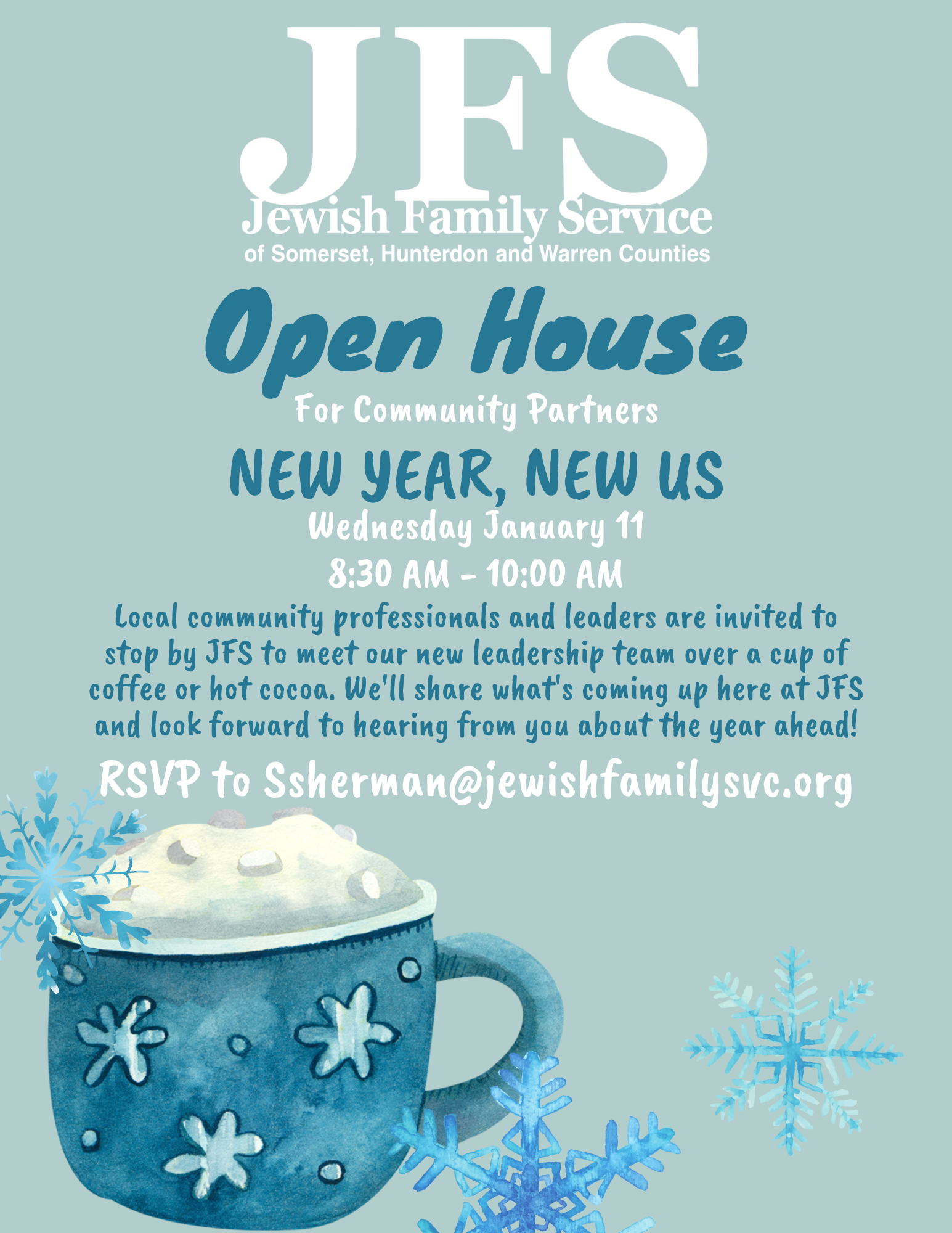 12.28, Jewish Family Services Open House