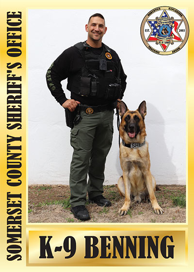 K9 Benning baseball card