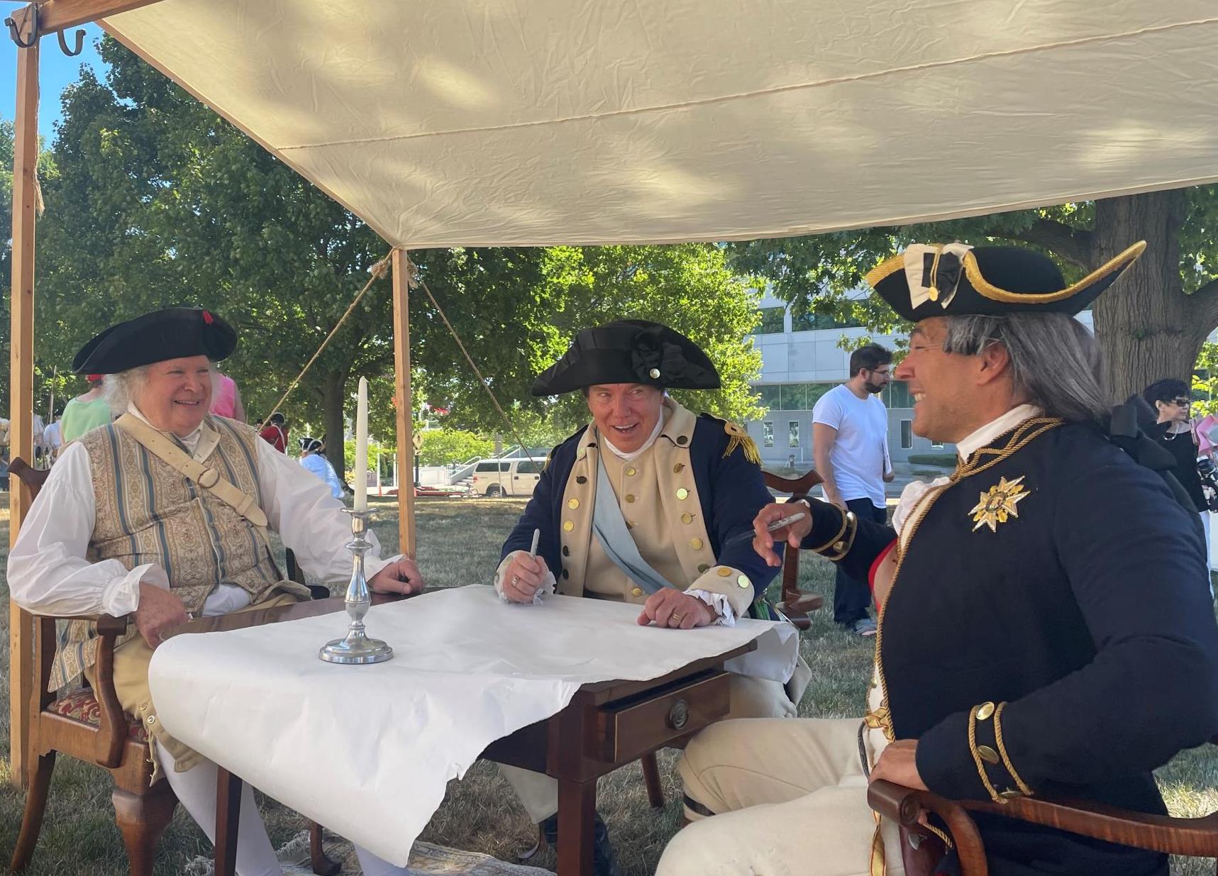 Tent with Reenactors