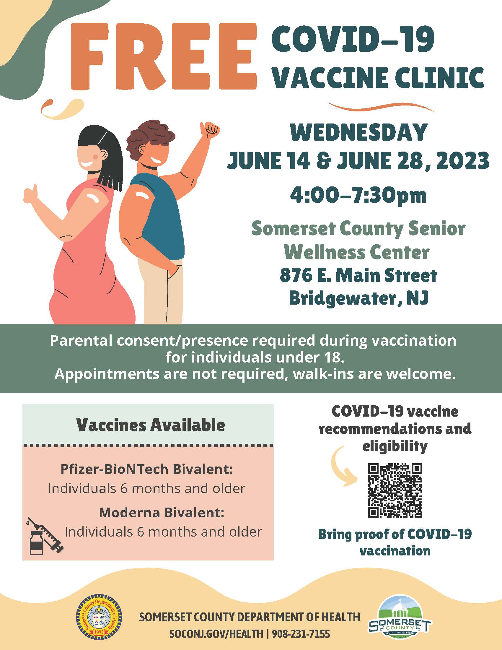 COVID Clinics - Bridgewater - June 2023