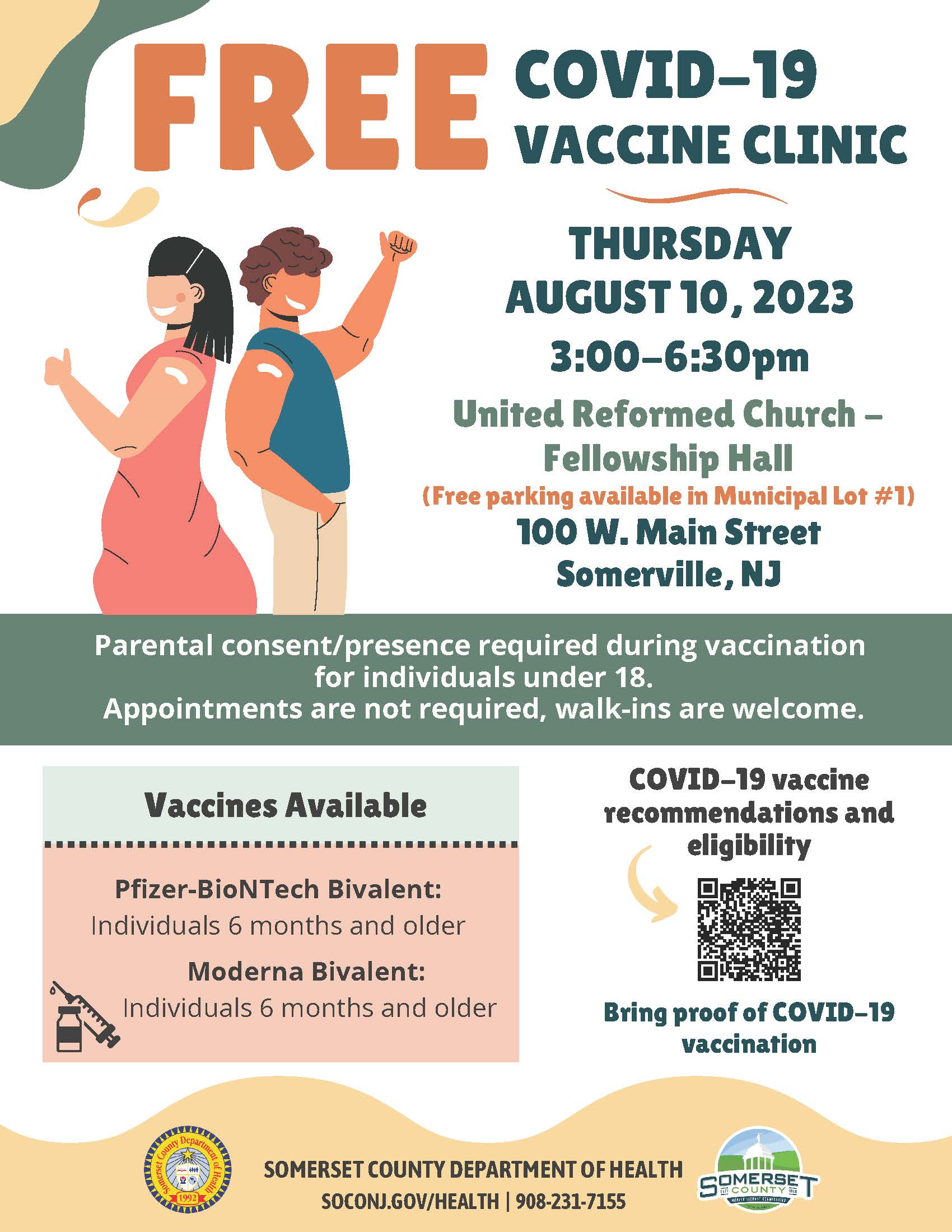 COVID Vaccine Clinic - URC - August 10 2023