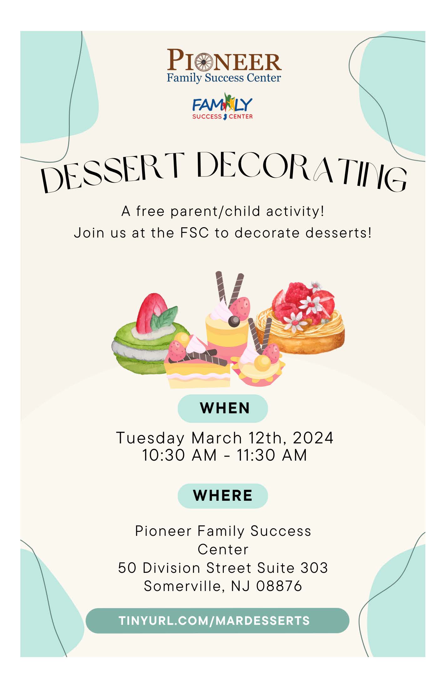 Dessert Decorating Flyer single