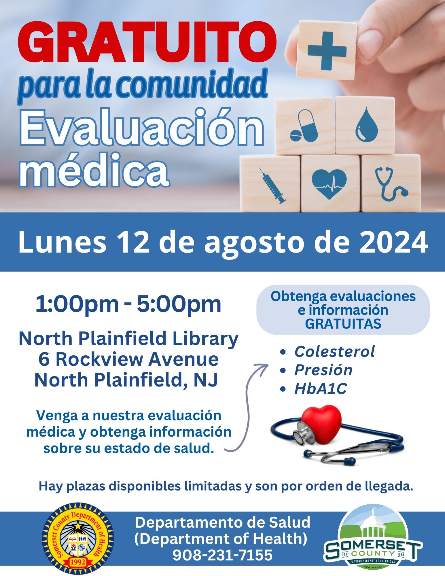 NP Library Health Screening 8-12-24 Spanish