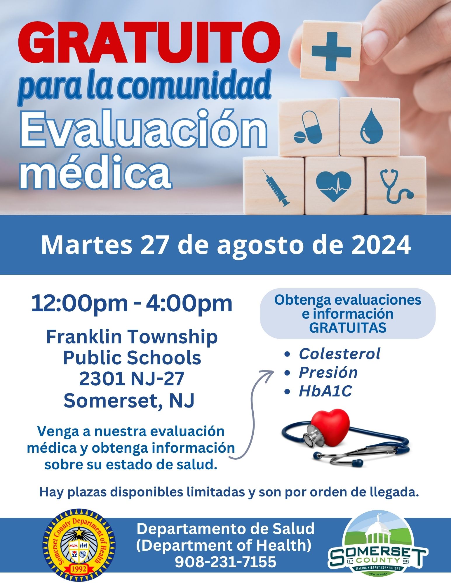 Franklin Twp Public Schools Screening Flyer 8-27-24 Spanish