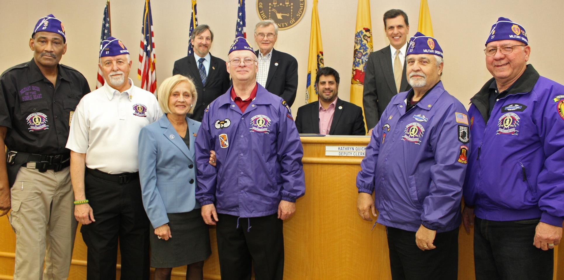 Military Order of the Purple Heart Chapter 27 thanks freeholders