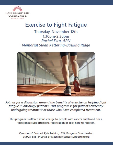 Exercise to fight fatigue